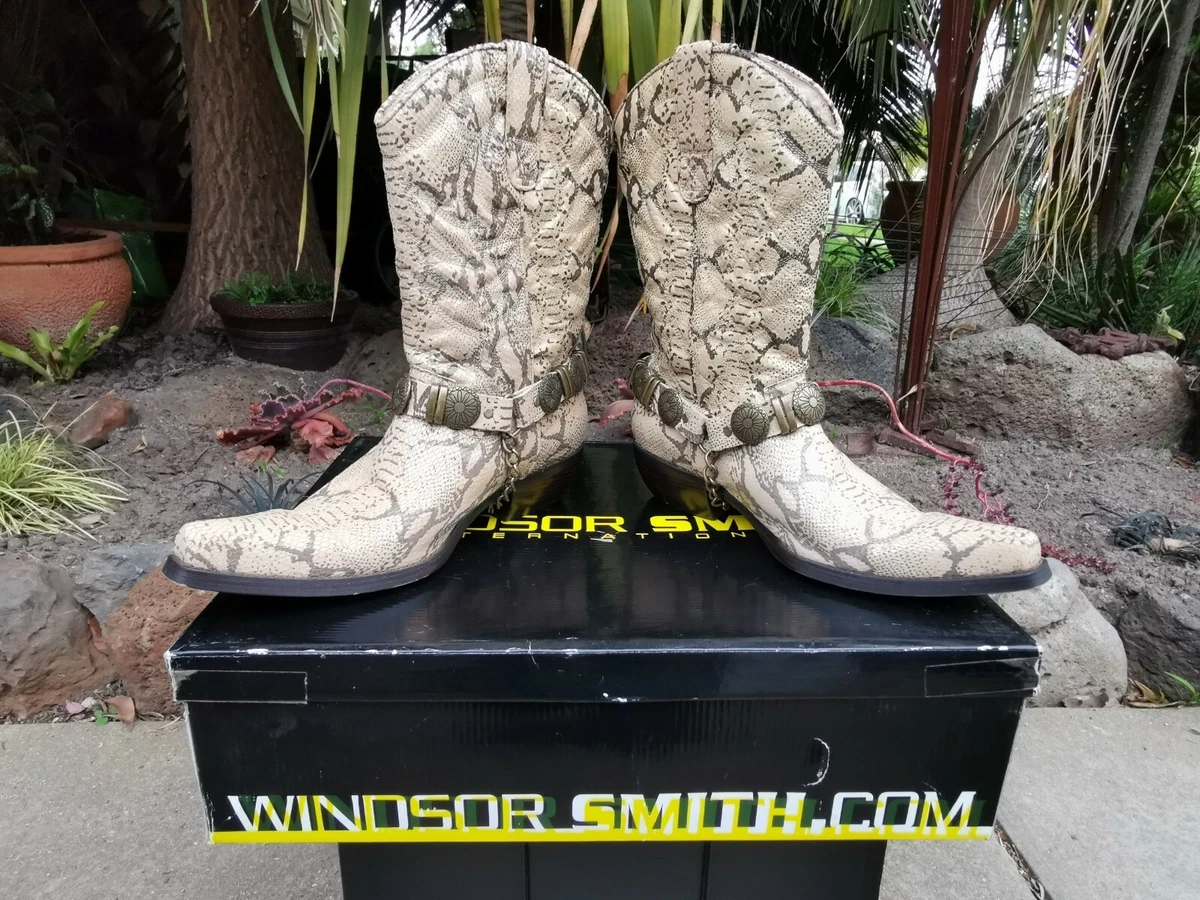 Windsor snakeskin shop boots