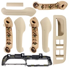 Beige Inside Door Handle Cover Bracket Grab Bezel Trim For Jetta Golf MK4 6x