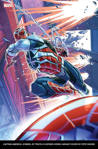 CAPTAIN AMERICA SYMBOL OF TRUTH #13 PETE WOODS SPIDER-VERSE MARVEL PRH