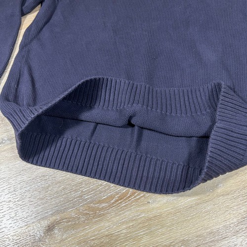 Vintage Lands End Pullover Knit V-Neck Sweater Cotton Blue Men’s Size XL 46-48 - Picture 11 of 14