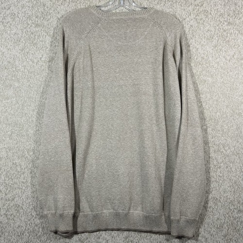 Roundtree & Yorke Easy Care Sweater Men XXL Beige Wool Cotton Pullover Ribbed * - Picture 4 of 10