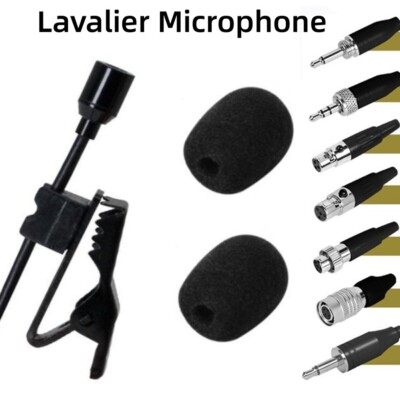 ? Omnidirektionales Ansteck Lavalier Mikrofon Clip-On für kabelloses System 3/4-Pin