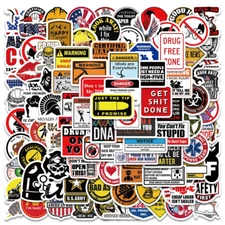 98 Funny Stickers For Hard Hats Construction Cars Tools Laptop Bicycle And More 
