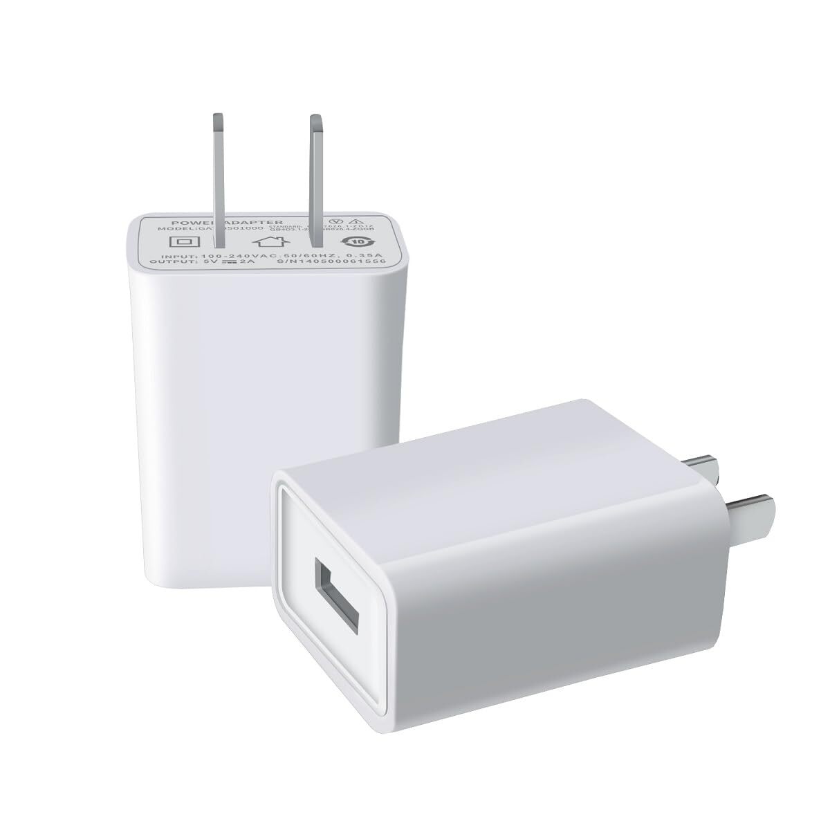 USB Wall Charger FOBSUNLAND ®. USB Wall Plug 5V 2A AC Power Adapter Compatibl...