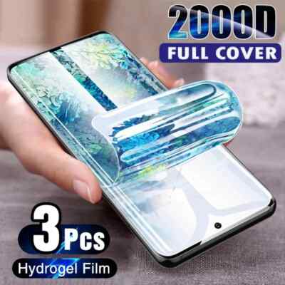 3PCS Full Cover Hydrogel Film For Honor 30 50 60 70 80 GT SE 90 Screen Protector