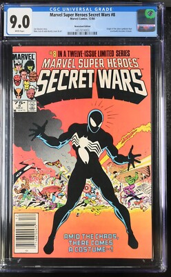 Marvel Super Heroes Secret Wars #8N Newsstand Variant CGC 9.0 1984