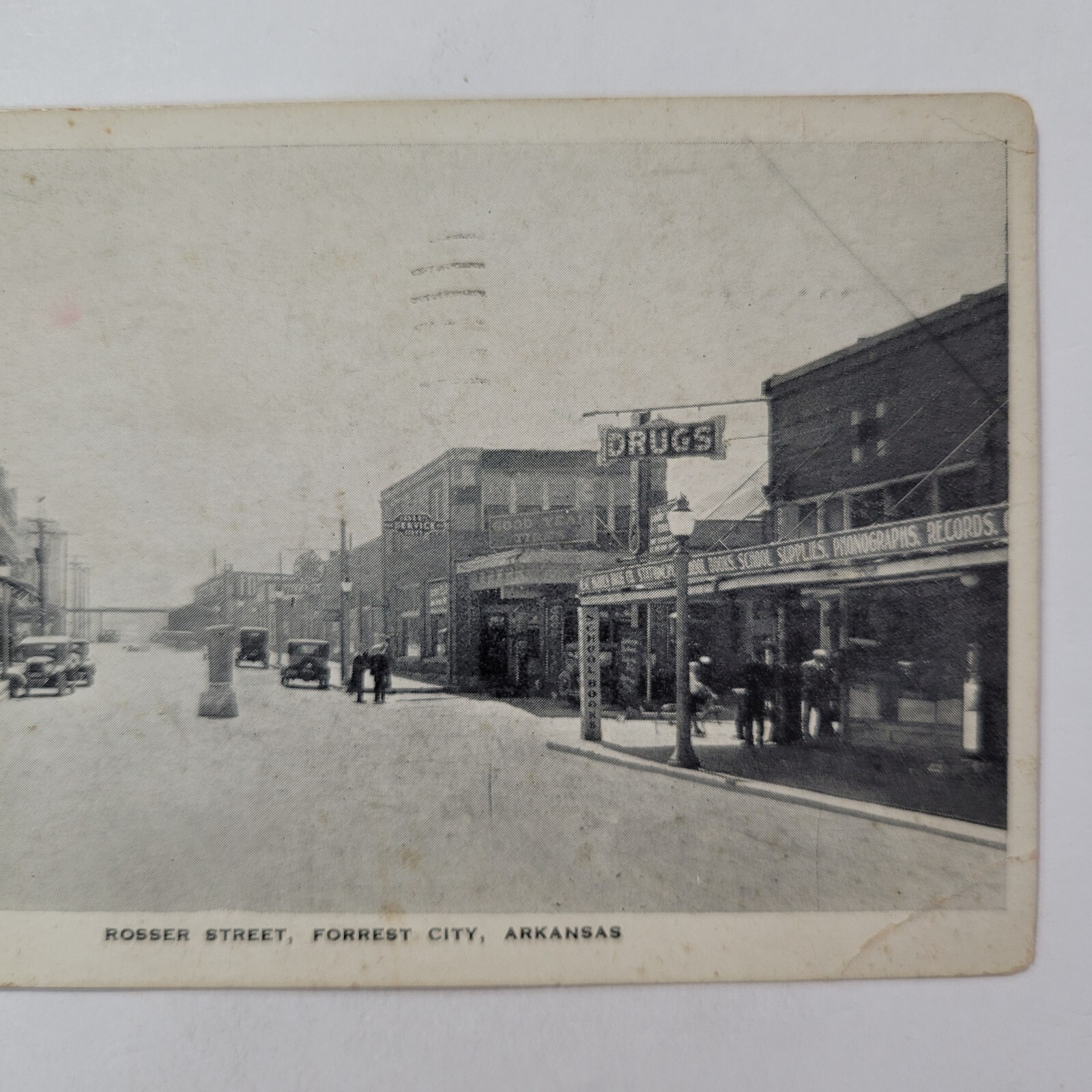 Rosser Street Forrest City Arkansas Street View Drug Store Old Cars