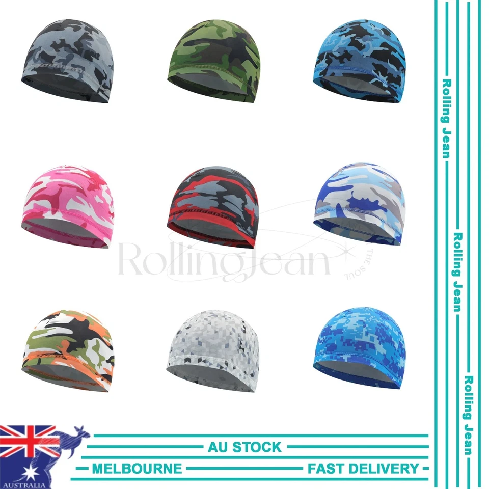 Running Helmet Liner Cycling Cap Wraps Skull Cap Scarves Motorcycle Beanie AU - image 3 of 4