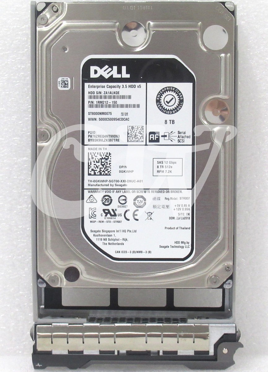 Disco Rigido DELL 0GKWHP ST8000NM0075 8TB 7.2K 256MB SAS-3 3.5 - Foto 4