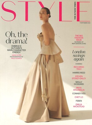 Sunday Times Style Magazine: Karlie Kloss, Riccardo Tisci, Harris Reed, 11.9.22
