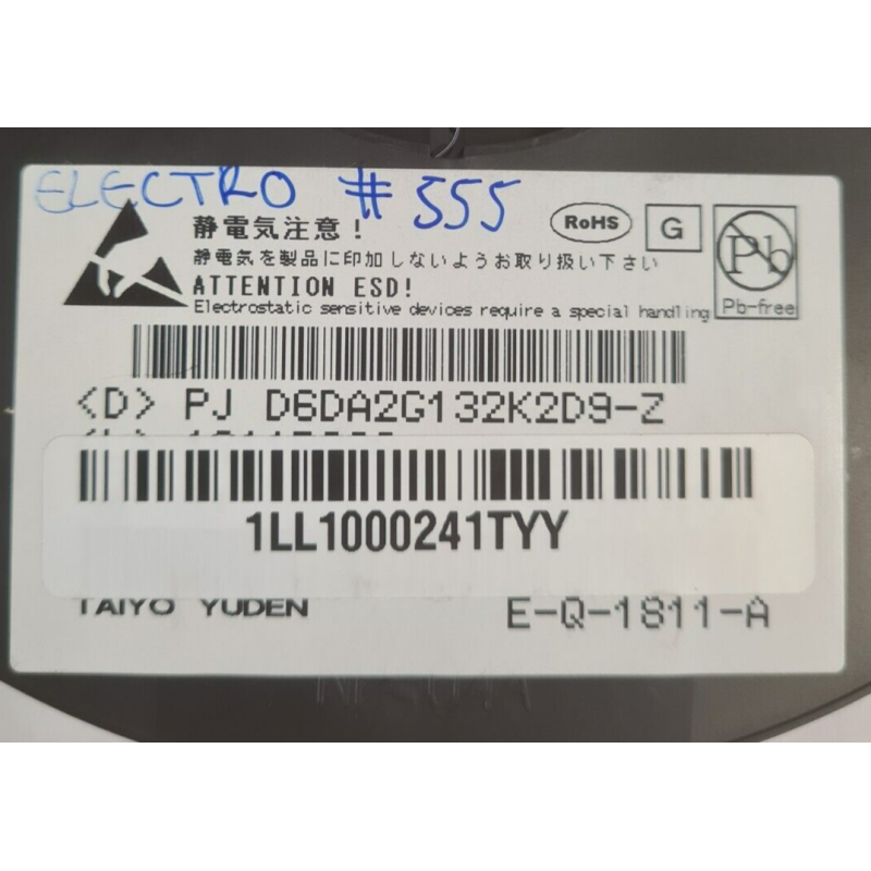 Pj D6DA2G132K2D9-Z RF Duplexer 8SMD No Anschluss Taiyo Yuden Pj D6DA2G132K2D9-Z RF Duplexer 8SMD No Anschluss Taiyo Yuden