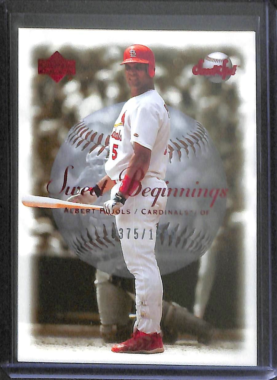 2001 Upper Deck Sweet Spot Sweet Beginnings # 121 Albert Pujols No 375 of 1500