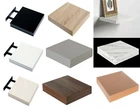 Wooden Wood Hudson Small Shelf High Gloss Finish Effect Floating Shelves Storage
