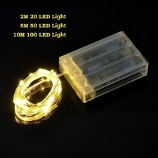 2050100 Led String Fairy Lights Copper Wire Battery Powered Waterproof New Us
