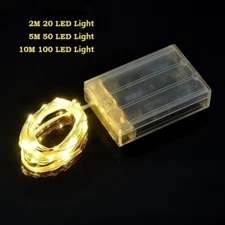20//50/100 LED String Fairy Lights Copper Wire Battery Powered Waterproof New US