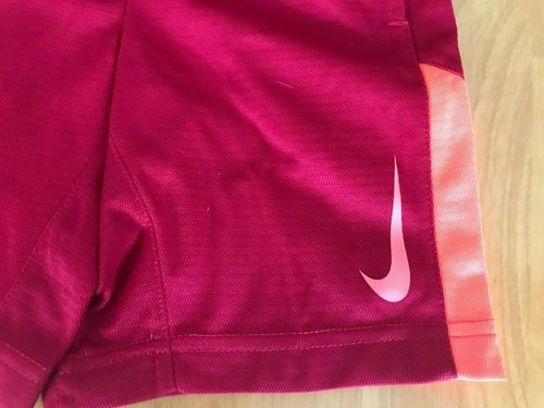 New Boy's Nike Red Drawstring Shorts with Orange Accents Size 6 - Picture 6 of 6