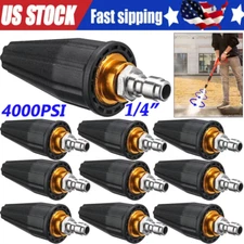 4.0GPM High Pressure Washer Rotating Turbo Nozzle Spray Tip 4000PSI 1/4" Quick