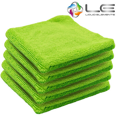 5x Liquid Elements Bilateral Mikrofaser Innenraum Tuch 40x40cm 380GSM