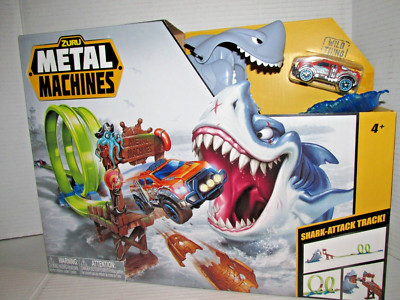 Zuru Metal Machines Shark Attack Track  Playset & Wild Thing Diecast Truck NEW