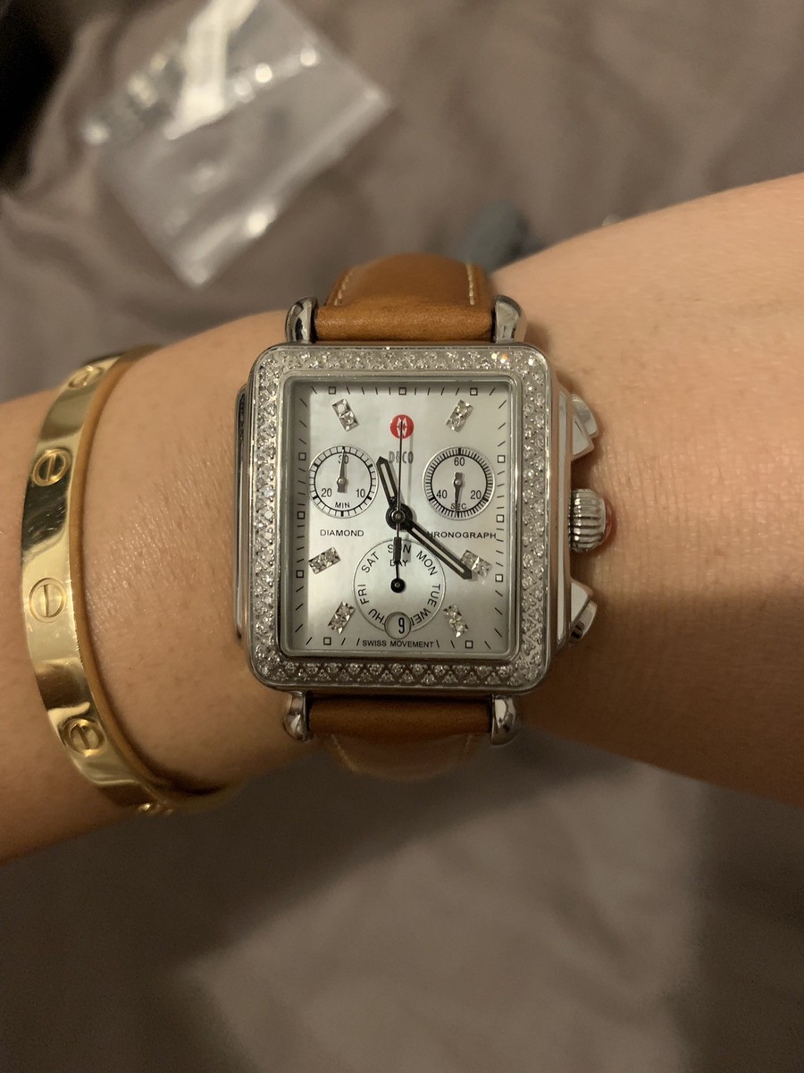 Michele Deco Day Mother of Pearl Diamond Watch MWW06P000014 Michele Deco Day Women main image 4