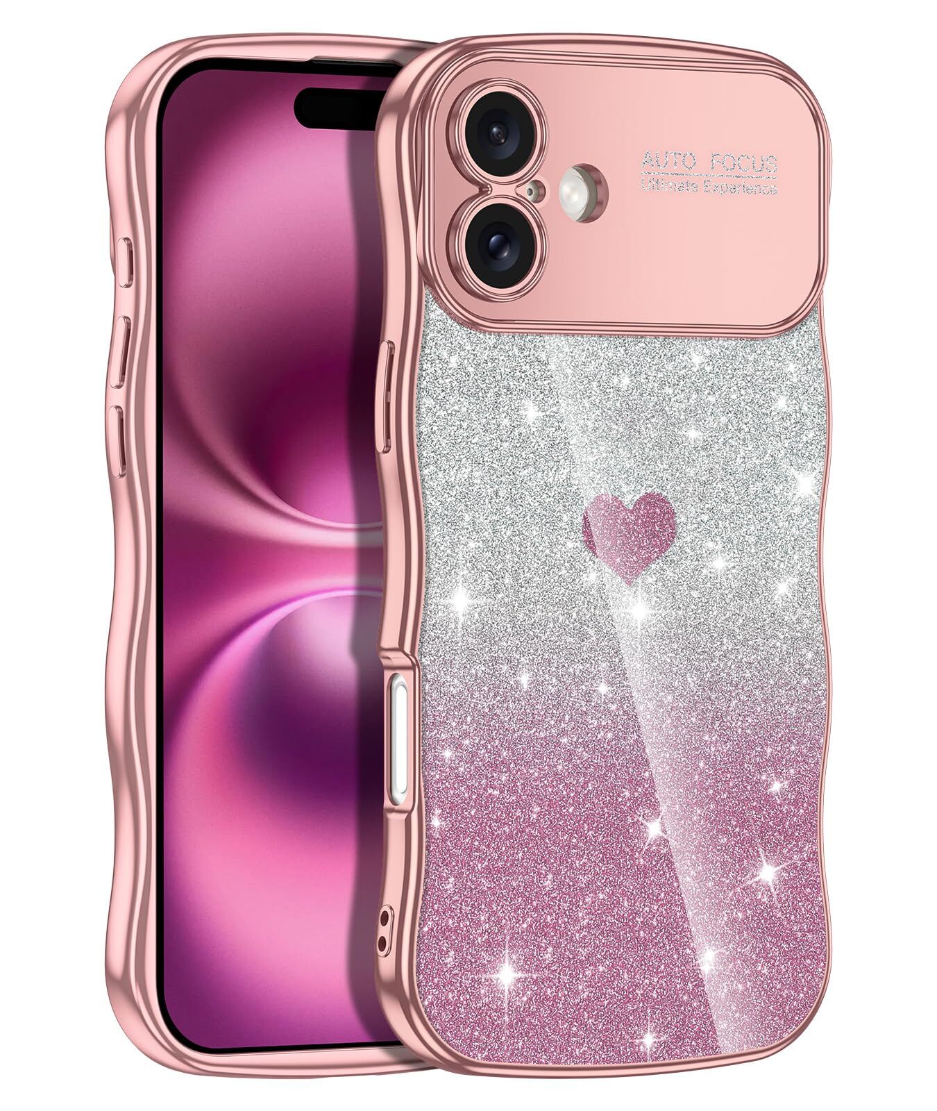 iPhone 16 Case Luxury Glitter Soft TPU Bumper Shockproof Protective Phone Cover-image