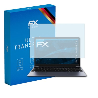 atFoliX 2x Displayschutzfolie für Chuwi HeroBook Pro Schutzfolie klar Folie