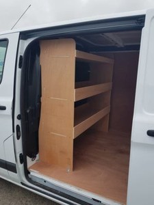 transit custom shelving