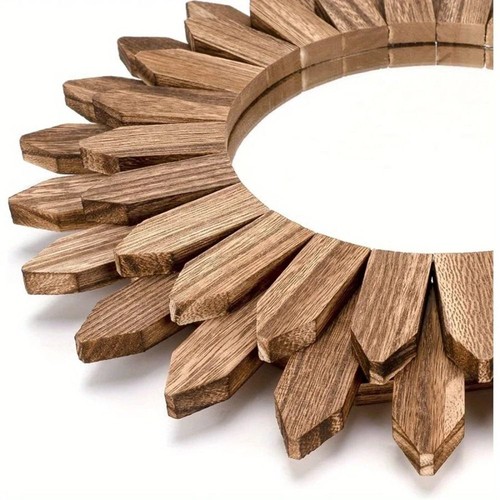 12inch Vanity Mirror Rustic Wall Mirror Aesthetic Mirror Living Room - Picture 6 of 11