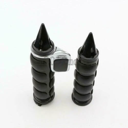 Empuñadura de manillar con clavos de 1" para Harley Davidson Fatboy Heritage Softail Classic Foto 3 de 4