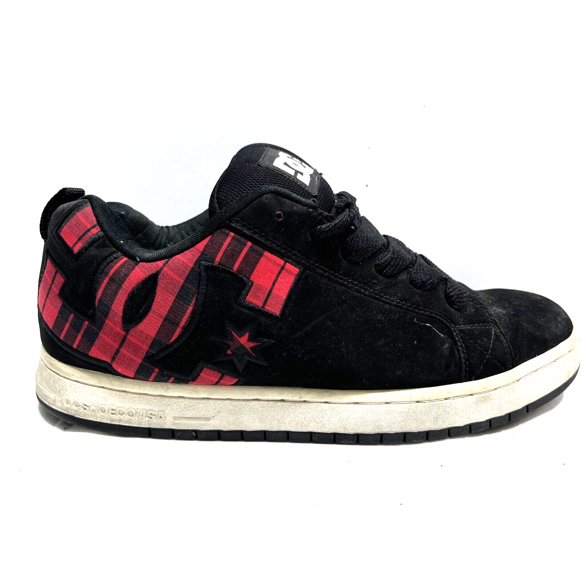 Plaid Dc Men's Court Graffik Se Skateboarding Shoe DC Court
