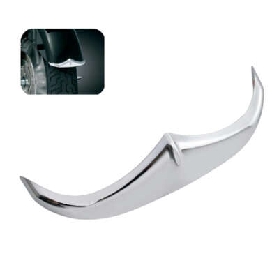 Front Fender Tip Leading Edge Accent Trim For Harley Touring Street Glide Chrome