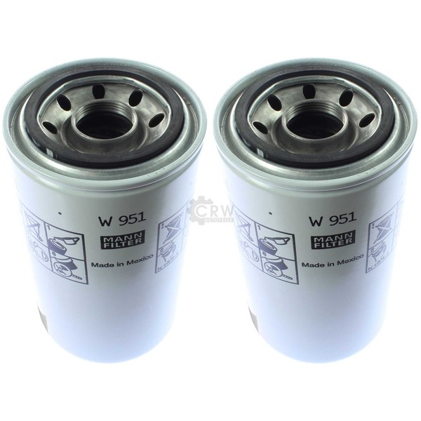 2X Original Mann-Filter ÖLfilter Oelfilter W 951 Oil Filter-image
