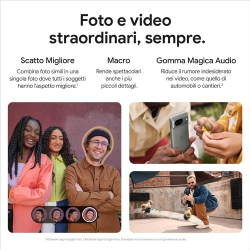 Smartphone Google Pixel 8 128GB Rosa Pink Garanzia 24 Mesi - Foto 6 di 9