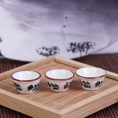 Dollhouse Mini Ceramics Tableware Rice Bowl Food Dishes Plates Kitchen Decor-ca