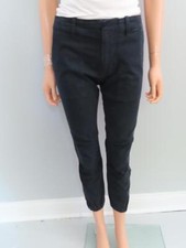 NWT Nili Lotan Dark Navy Cropped Military Pants Size US 0 325