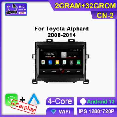 For Toyota Alphard H20 2008-2014 Android Auto Car Radio Screen Stereo Player GPS