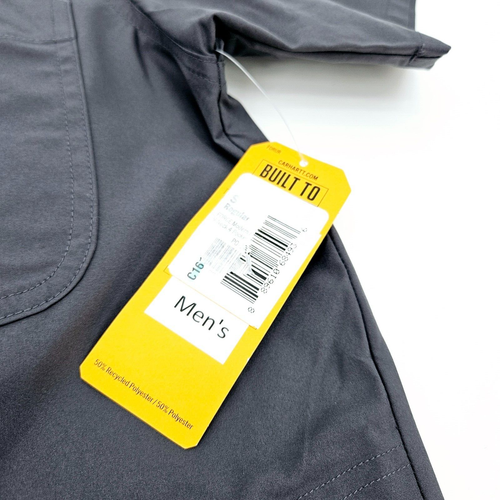 Carhartt Force Modern Fit Scrub Top Men's Size Small Dark Gray C16113 V Neck NEW - Picture 4 of 16