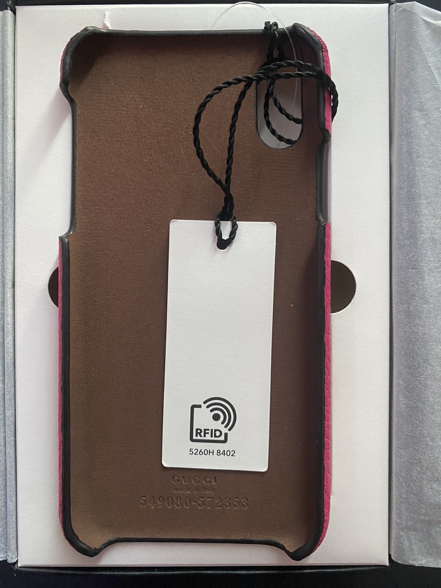 New Gucci Pink Pebbled Leather Vintage Logo For iPhone | eBay