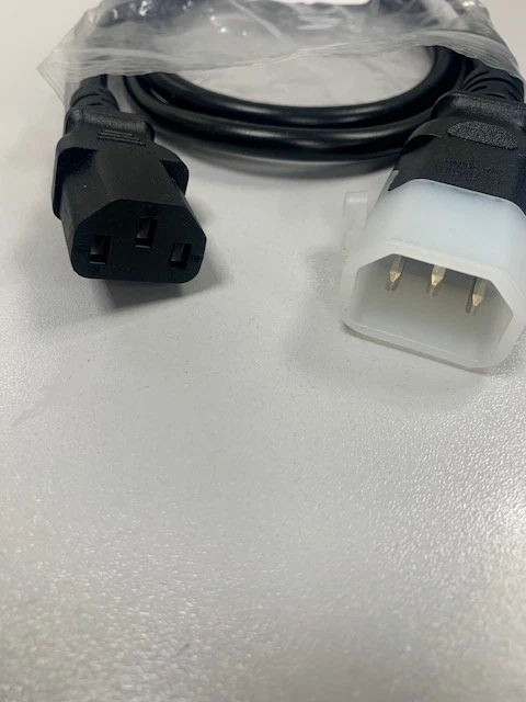 C13 to C14 CABLE 1m Power Extension Cable IEC Kettle Male to Female UPS Locking - Image 3 of 4