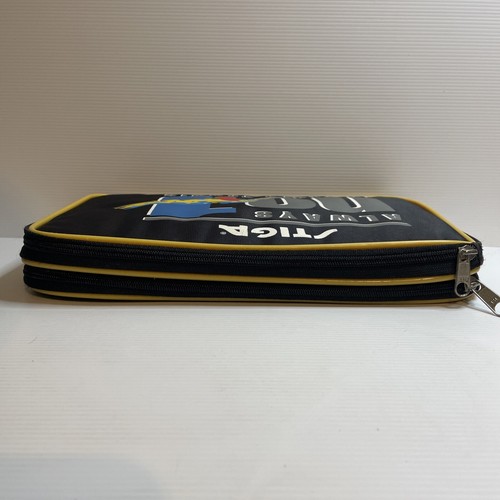 Classic STIGA Table Tennis Bat Case Always No 1 Design Black & Grey - Picture 3 of 7