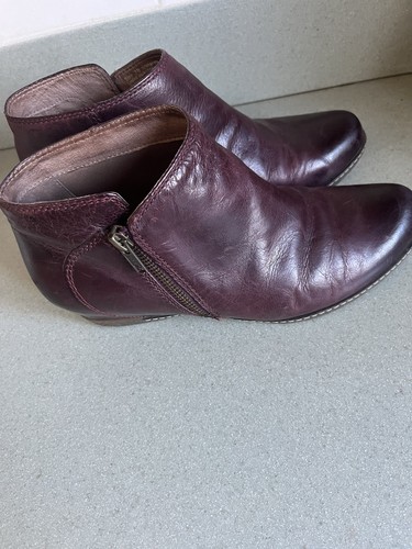 Dansko Deep Purple Leather Ankle Boots Size 38 Worn Once Great Cond - Picture 5 of 9
