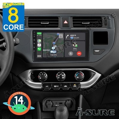 4+64GB Android 14 Autoradio GPS Navi CarPlay 8Core für Kia Rio III UB 2012-2014