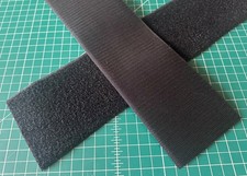 NEW 4" Inch Wide x 1 YARD/3 Feet BLACK Sew-On Hook  Loop Fastener Set