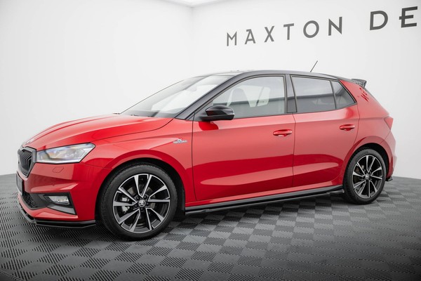 Seitenschweller Ansatz FüR Skoda Fabia Monte Carlo Mk4 Seitenschweller Schwarz-image