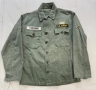 Vintage 40s WW2 HBT US Army Field Jacket Shirt Military