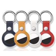 4 Pack for Airtag Holder, for Air Tag Keychain, PU Leather for Airtag Case, A...