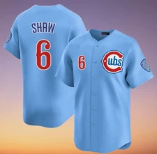 Matt Shaw #6 Blue Baseball jersey US1414