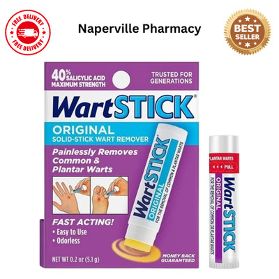 WartStick Maximum Strength Salicylic Acid Solid-Stick 0.2 Oz ( 5.1 g ) Fast Ship