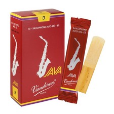 Vandoren SR263R Alto Sax JAVA Red Reeds Strength 3; Box of 10 3, wood