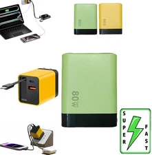 3 In 1 GaN Charger Scalable 80w Max Fast Charger Module With Type C & USB Ports